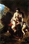 Eugene Delacroix Wall Art - Medea about to Kill her Children